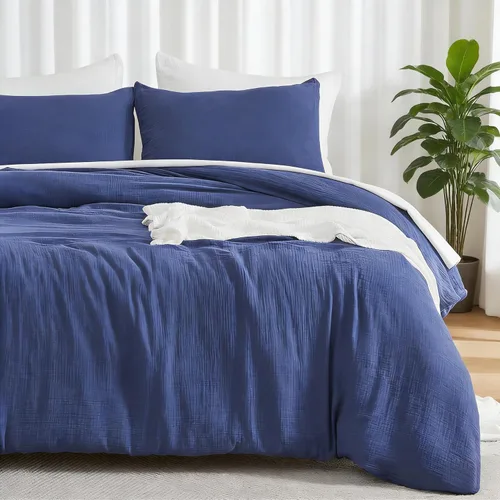 Miniatura 15 de EMME Muslin Cotton Duvet Cover Set