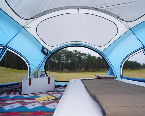 Miniatura 4 de Vidalido Tienda de campaña para 3 a 4 personas con 2 puertas de malla grandes, 4 ventanas de malla, tienda familiar de doble capa, impermeable