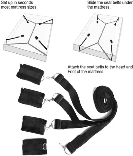 Miniatura 2 de Kit de restricciones sexuales BDSM, juguetes sexis para muñecas, para dormitorio de adultos, kit de amarres para adultos, herramientas para parejas
