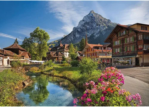Miniatura 2 de Trefl Rompecabezas rojo de 2000 piezas - Alpes en el verano