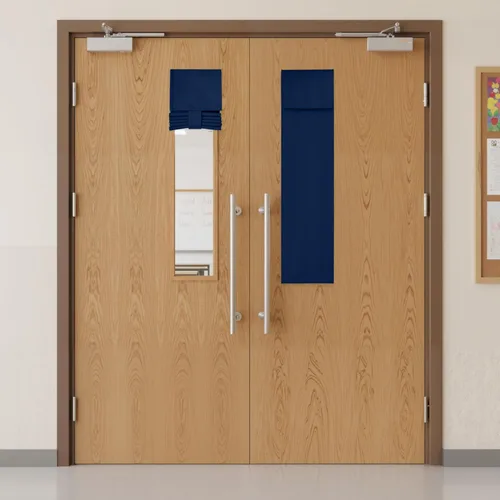 Miniatura 98 de RYB HOME 2 Paneles Cubierta de Ventana de Puerta de Aula, Persianas Opacas para Ventanas y Puertas de Aula Cubierta Persianas de Confinamiento