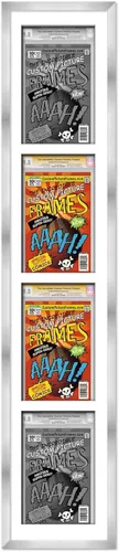 Miniatura 35 de Marco negro para cómics graduados Marco completo de cómics con paspartú de conservación negro y acrílico de grado UV Hecho para exhibir (6)