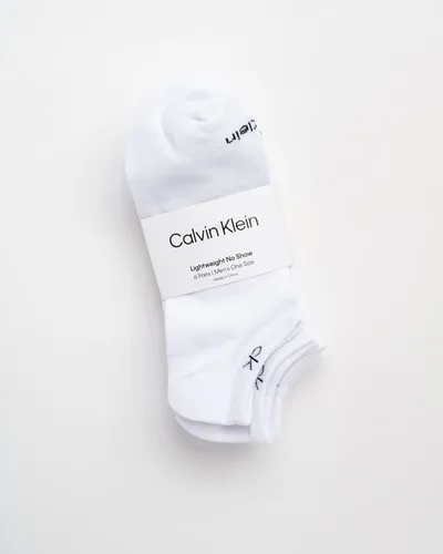 Miniatura 65 de Calvin Klein Calcetines para hombre, mezcla de algodón, acolchados, sin talla, forro de calcetines atléticos (6 unidades)