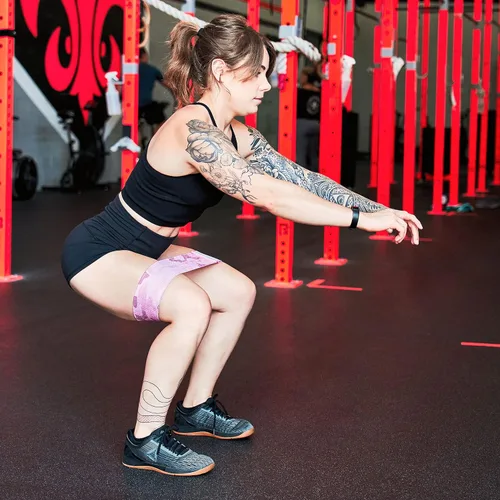 Miniatura 5 de Victor Fitness® Bandas de cadera y glúteos 3 niveles de resistencia Tela antideslizante para sentadillas, estocadas, glúteos y glúteos incluye