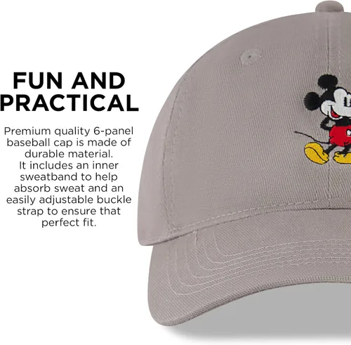Miniatura 28 de Disney Gorra de béisbol para hombre, sombrero ajustable de Mickey Mouse para adultos