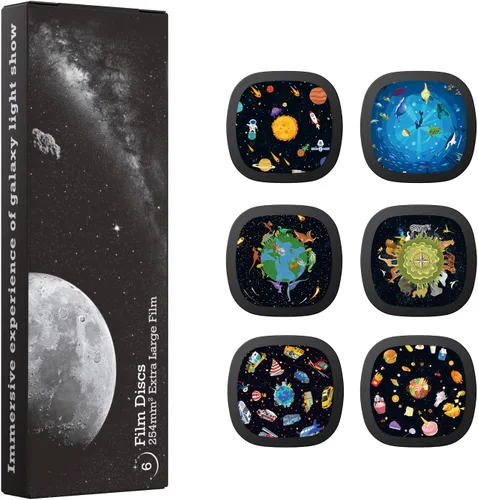 Miniatura 12 de Disco Proyector Galaxy – Diapositiva Proyector Ultra HD, Compatible con Proyectores Galaxy Ainael y Modelos SKE-TKQ01 & BL-DQY02 – Set de 6 Discos