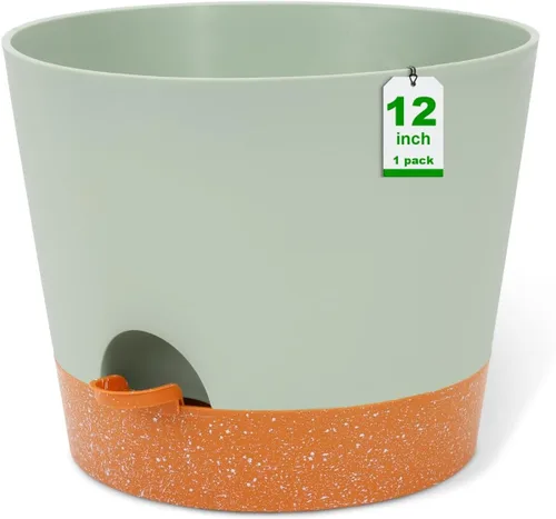 Miniatura 17 de GARDIFE Macetas de 10/9/8 pulgadas para plantas de interior, macetas auto-regantes, macetas de riego automático, macetas de flores, negras