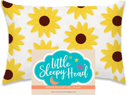 Miniatura 43 de Little Sleepy Head Funda de almohada para niños pequeños, 100% algodón y funda de almohada hipoalergénica para almohada de niños pequeños, funda