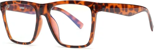 Miniatura 2 de GLINDAR Lentes de bloqueo de luz azul para mujeres y hombres, anteojos cuadrados de gran tamaño para computadora que reducen la fatiga ocular