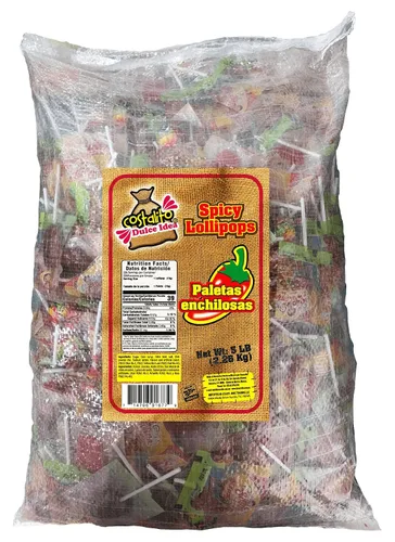 Miniatura 2 de Costalito Dulse Idea, Paletas de sabores surtidos, Paletas combinación de sabores, 5 lbs (Regular)