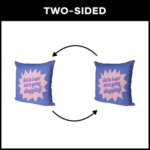 Miniatura 6 de Northwest Mean Girls - Almohada de 18 x 18 pulgadas, Get in Losers