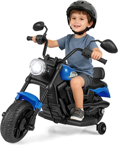 Miniatura 15 de Honey Joy Motocicleta de Montar, Motocicleta para Niños de 6 V con Luz LED, Música, Pedal de Pie, Adelante/Atrás, Arranque Suave, Motocicleta