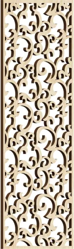 Miniatura 95 de Wheatland Paneles de pared decorativos de madera con calado, 9 3/8 pulgadas de ancho x 24 3/8 pulgadas de alto x 1/4 de alto, nogal