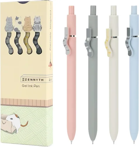 Miniatura 12 de Ddaowanx Bolígrafos de Gel, 10 Piezas 0.7mm Bolígrafos de Tinta Negra de Secado Rápido de Punta Fina con Escritura Suave, Lindos Artículos
