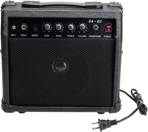 Miniatura 6 de Kit completo de guitarra eléctrica de 39 pulgadas para principiantes, tamaño completo con amplificador de 20 W, con correa, bolsa, amplificador
