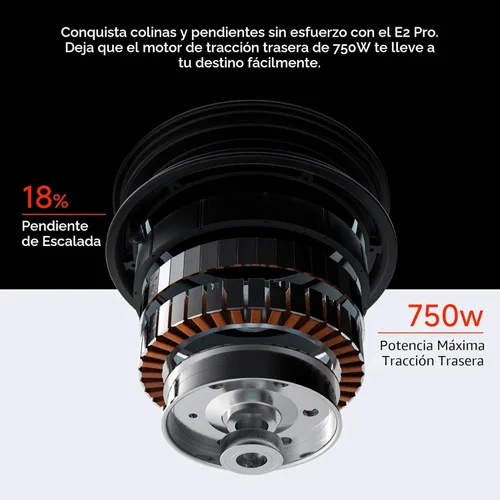 Miniatura 6 de Segway Ninebot E2 Plus II/E2 Pro/E3 Pro Electric Scooter, 15.5–20 MPH, Long Range, Dual Elastomer Suspension (E3 Pro only), Foldable Adult Scooter