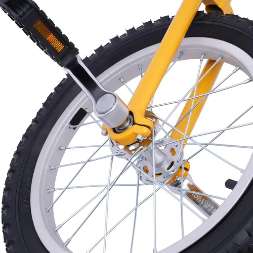 Miniatura 5 de Gdrasuya10 Rueda monociclo de 16 pulgadas, rueda de neumáticos de altura ajustable, monociclo moderno de acero con borde de acero para deportes al