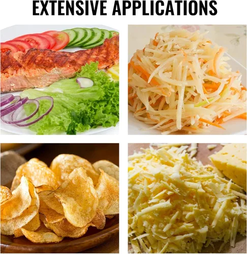 Miniatura 7 de VEVOR Rallador de queso rotativo, mandolina rotativa de zinc para verduras, mandolina manual de queso con 5 conos de corte de acero inoxidable