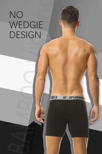 Miniatura 6 de Jimonda Paquete de ropa interior suave para hombre, transpirable, rayón de bambú y fibra de cobre, calzoncillos tipo bóxer con bolsa