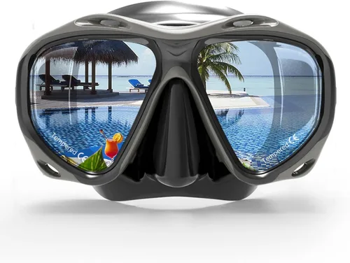 Miniatura 11 de COPOZZ Snorkel Mask Adult – Anti-Fog Scuba Mask with Nose Cover, Tempered Glass Snorkeling Gear for Adults