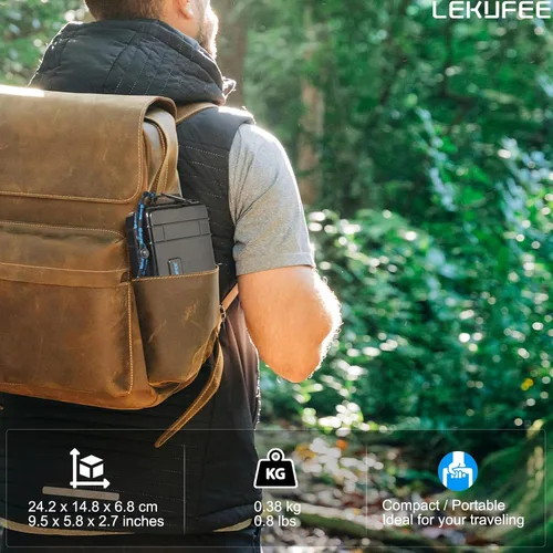 Miniatura 4 de Lekufee Funda rígida impermeable de viaje para Insta360 GO 3S/3, cámara de acción, cámara de vlogging y accesorios (solo funda)