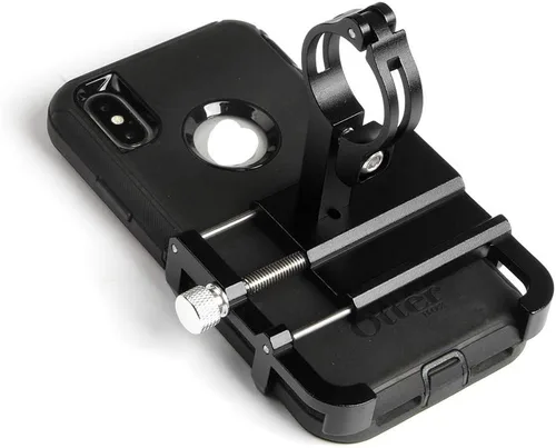 Miniatura 2 de GUB Funda gruesa con diseño de funda para manillar de bicicleta y motocicleta, ajustable, compatible con iPhone XR Xs 7s 8 Plus, compatible con Negro