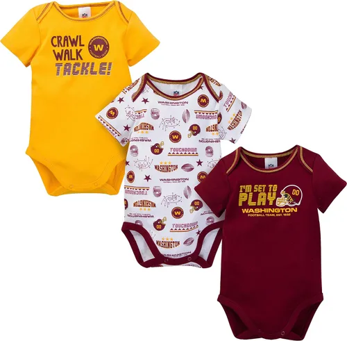 Miniatura 21 de Gerber - Mameluco unisex de manga corta para bebé, equipo de la NFL, paquete de 3