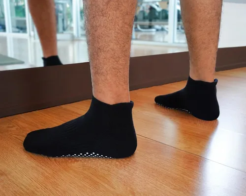 Miniatura 3 de RATIVE - Calcetines antideslizantes para yoga, pilates y hospitales, para adultos, hombres y mujeres