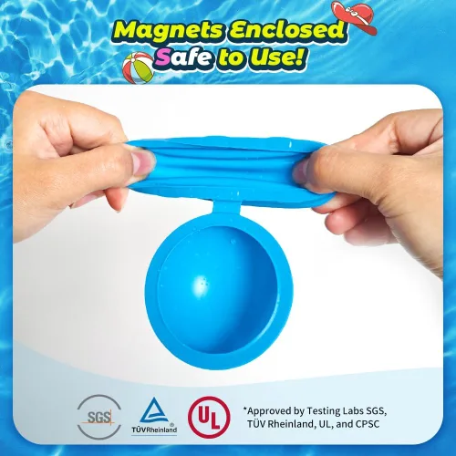 Miniatura 4 de Globos de agua reutilizables, bolas de agua para salpicar, bola de agua magnética para juegos al aire libre, fiesta de verano (8 unidades)