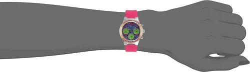 Miniatura 4 de Guess W0773L3 Reloj de pulsera de silicona para mujer con esfera azul y verde