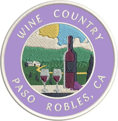 Miniatura 6 de Vinyard - Wine Country - Paso Robles, California 3.5 pulgadas bordado DIY hierro o coser parches decorativos vacaciones aventura tema novedad