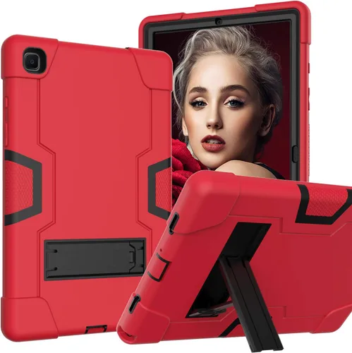 Miniatura 8 de Funda para Tablet de Samsung Galaxy Tab A7 10.4 2020, Funda Protectora de Alta Resistencia y a Prueba de Golpes de PC de Silicona con Soporte