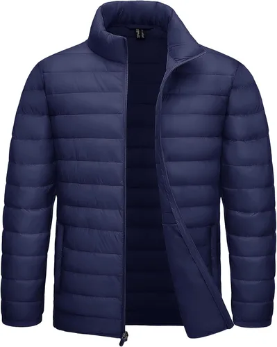 Miniatura 17 de TACVASEN Chaqueta Puffer Ligera para Hombre Chaquetas Acolchadas de Invierno Puffy Abrigadas Resistentes al Agua Resistentes al Viento Abrigos