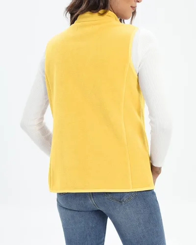 Miniatura 7 de Xeoxarel Chaleco de forro polar para mujer con 6 bolsillos (XS-2XL)