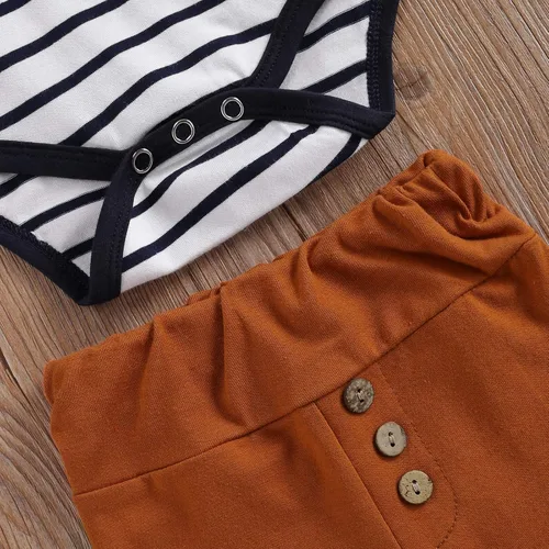 Miniatura 5 de Ropa de punto acanalado de algodón para bebés, niñas y niños, recién nacidos enterizo de manga larga, pantalones largos unicolor, atuendos de otoño