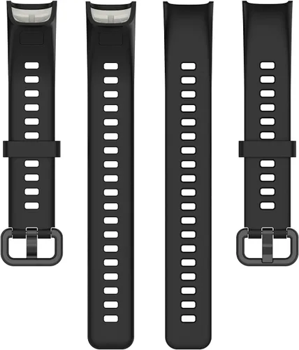 Miniatura 6 de Correas ECSEM compatibles con Huawei Band 4 y 5i de silicona suave, impermeable, ajustable, correa de reloj deportivo, correas de repuesto