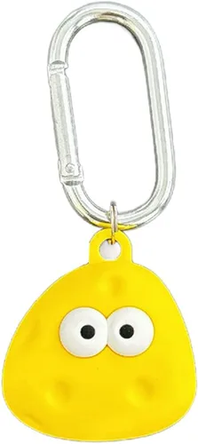 Miniatura 29 de Yatchen Bonita funda de silicona para AirTag 2021 Finder Fun 3D Cartoon Animal Anti Scratch Llavero Tracker Protector Bluetooth (Béisbol, 1 unidad)