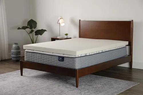 Miniatura 3 de Serta CopperGel Cooling, Cubrecolchón de espuma viscoelástica para aliviar la presión, 3 pulgadas, individual
