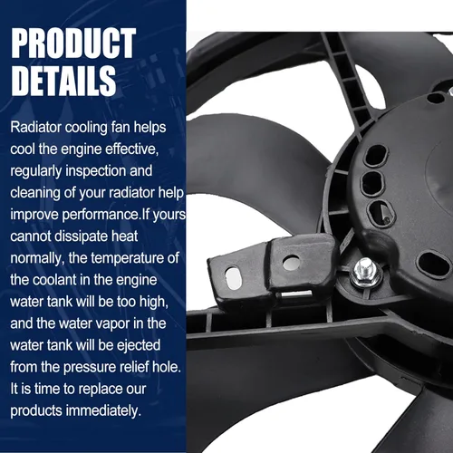 Miniatura 6 de 214816MA0A Reemplazo del conjunto del ventilador de refrigeración del radiador para Nissan Rogue Sport 2.0L 2017 2018 2019