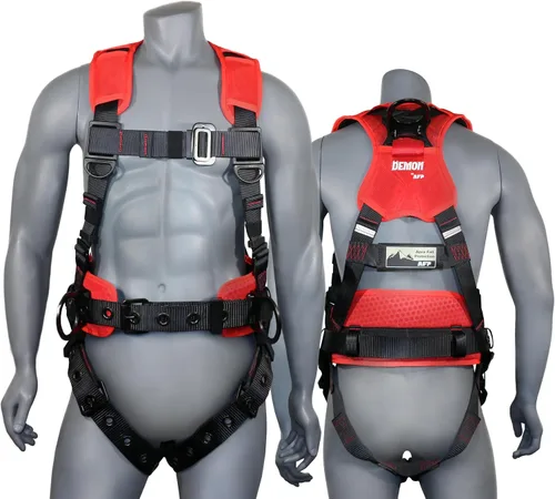 Miniatura 22 de Kit de arnés de protección contra caídas cómodo AFP Demon – Arnés de seguridad de cuerpo completo OSHA/ANSI PPE para trabajo de construcción