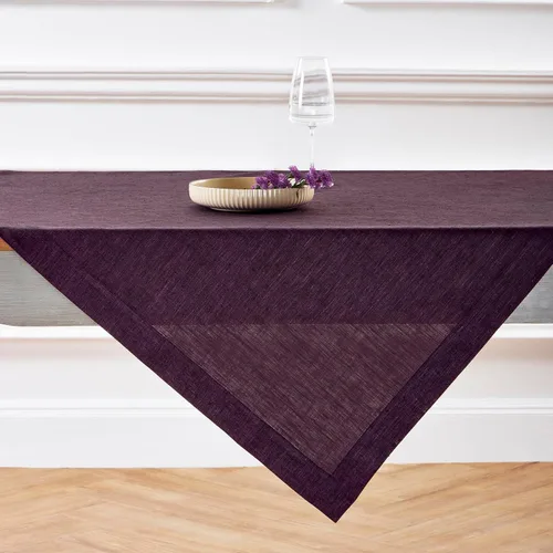 Miniatura 32 de Solino Home - Mantel de lino azul rey de 52 x 52 pulgadas - 100% lino puro cuadrado - Athena, mantel lavable a máquina para Navidad, Año Nuevo