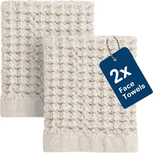 Miniatura 18 de ONSEN Supima® - Toalla de baño de punto gofre, grande, de secado rápido, 100% algodón estadounidense, ligera y absorbente, 38 x 67 pulgadas