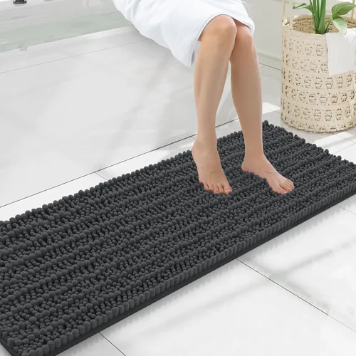 Miniatura 270 de Smiry Alfombras de Baño 24x16 pulgadas, Alfombras de Baño de Chenilla Extra Suaves y Absorbentes, Respaldo de Goma Antideslizante, Lavable a Máquina