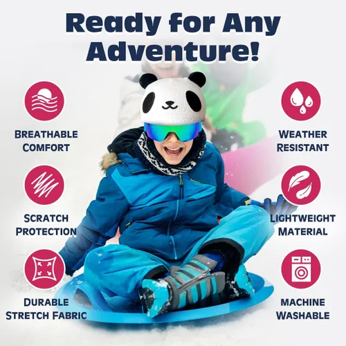 Miniatura 3 de Cubierta para Casco de Esquí YCONNECT, Adecuada para Cascos de Esquí, Snowboard, Patineta - Divertidos Regalos Graciosos para Niños y Adultos Verde