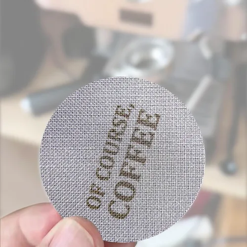 Miniatura 8 de Pantalla de disco de espresso de 2.106 in, grosor de 0.067 in, 150 μm, ducha inferior, malla de filtro de café para cesta de filtro de portafiltro