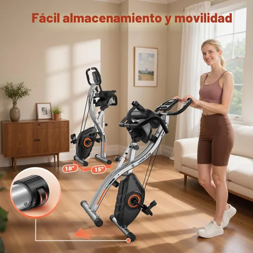 Miniatura 9 de YOSUDA Bicicleta plegable de ejercicio - Bicicleta fija plegable para entrenamiento en el hogar