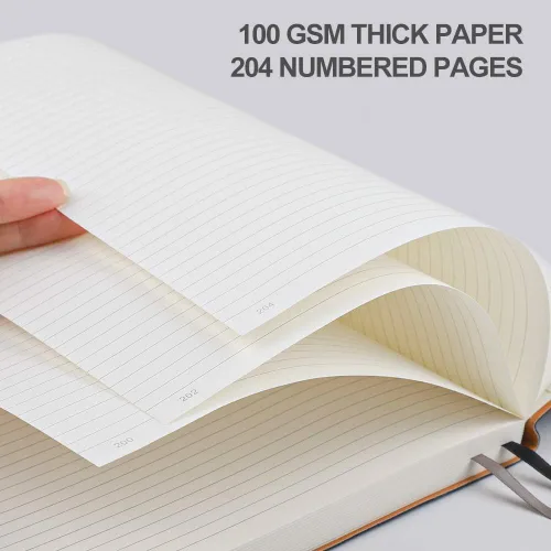 Miniatura 3 de AHGXG B5 College cuaderno con renglones, con tapa blanda, 2 unidades, tamaño grande, 7.6 x 10 pulgadas, con papel grueso rayado de 2.94 oz/yd², 408