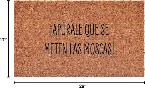 Miniatura 3 de Calloway Mills 111631729 Apurale Que Se Meten Las Moscas Felpudo en Español 17 x 29 pulgadas