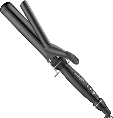 Miniatura 8 de SAOSA Rizador de barril extra largo de 1 pulgada (0.984 in) para cabello largo, varita de turmalina de cerámica con abrazadera, calentamiento rápido