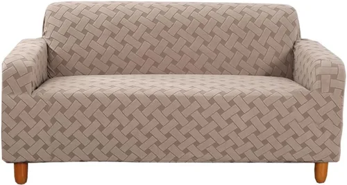 Miniatura 10 de Fundas elásticas para sofá de 1/2/3/4 plazas, funda para sofá biplaza/sillón, funda de sofá modular en forma de L, protector universal de muebles